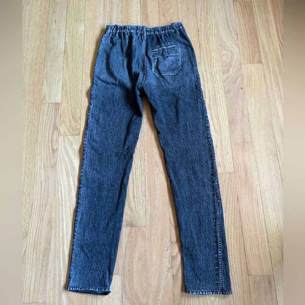 rag & bone Miramar Mia Jeans Sweatpants Size XS Black Magic - Picture 4 of 6